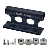 Tidevib Aluminum Alloy Bike Fork Mount Bracket 20x110mm for Thru Axle, for Car Roof Rack Cross Bars, Truck Bed & RV