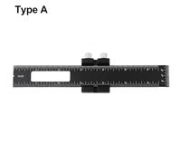 Tidevib Aluminum Alloy T-Type Scribing Ruler with Dual Metric and Imperial Scales for Woodworking and Carpentry for Precision Marking, 8 Inch (210mm)