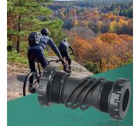 Tidevib Aluminum BSA Bottom Bracket 68mm 73mm MTB Road for Bicycle, Hollowtech II Compatible Bearing Cup, Fits for XTR for SLX Cranksets FC-M582 M610 M780 Black