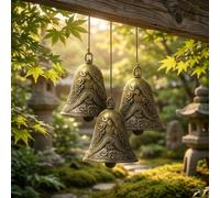 Tidevib Antique Brass Bells for Animals, Clear Ringing Sound, Metal(3pcs)