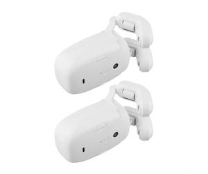 Tidevib Automatic Smart Curtain Motor With WIFI Function For Roman Rod T-Rail U-Rail System Silent Operation 6 Months for battery Life(2pcs)