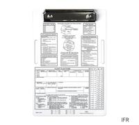 Tidevib Aviation Aluminum Pilot Kneeboard for Pilots and Students, IFR/VFR Flight Training Clipboard with Notepad and Secure Strap