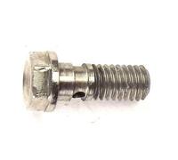 Tidevib Banjo Bolt Screw M6 x 1.0 for HOPE Mountain Bike Disc Brake Calipers, Steel, Silver