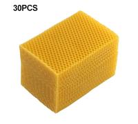 Tidevib Beeswax Foundation Sheets for Beekeeping, 30Pc 9 x 132cm, Beehive Nest Foundation and DIY Candle Making Supplies