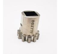 Tidevib BIKE Crank Tool for Shimano XTR M9100, 30mm Steel Bicycle Crank Disassembly Installation Tool for 1/2 Ratchet Wrench and 13MM Open End Wrench