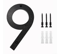 Tidevib Black Floating House Numbers 8 Inch Modern Shadow Effect for address Sign for Door Wall Gate(9)