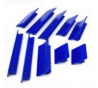 Tidevib Car Dent Repair Expander Kit 10-Piece with Pulling Tabs Hail Damage Fix Blue, External Support Design, Removable Puller