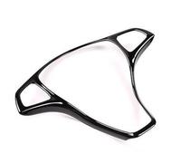 Tidevib Car Steering Wheel Trim Cover for Mercedes-Benz A, B, C, E, GLA, CLA, GLC, GLS, GLE, V-Class, W176, W246, W205, W213, W117, C117, X156, X253, W447 Models - Black