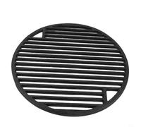 Tidevib Cast Iron for Round Grill Grate Charcoal Gas BBQ, 30-45.7cm for Replacement Cooking Grid, Black Barbecue Plate Outdoor Grilling(30CM grid mesh)