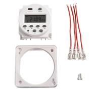 Tidevib CN101A LCD Programmable Timer Relay for Street Lights and Billboards, 16 Daily On/Off Settings, 12V/24V/110V, with Rechargeable Battery Backup