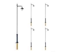 Tidevib Copper Model Railway Lampposts 9cm Height for 3v DC Copper Model