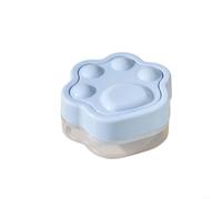 Tidevib Cute Cat Paw Ice Cube Maker with Lid, Stackable Easy Release(Blue)