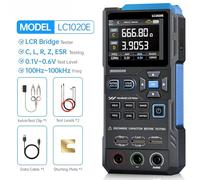Tidevib Digital Bridge LCR for ESR Tester, LC1020E Handheld Meter with 28-Inch TFT Screen, 5 Test Frequencies and Component Sorting for Laboratory and Field Use