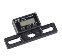 Tidevib Electronic Pitch Ruler and Inclinometer with for Auto-Detect Gyroscope, Backlit LCD, for Helicopter Maintenance and Engineering Angle Measurement