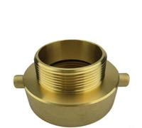 Tidevib Fire Hydrant Hose Adapter 2 1/2 NST Female X 2 NPT Male Brass Connector With Quick Connect Pin Lugs