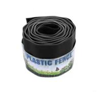 Tidevib Flexible Plastic Lawn Edging Border Garden Grass Control, 9M Black Landscape Fence Strip to Separate Flower Beds and Paths (10cm/15cm/20cm Height)(10cm*9M)
