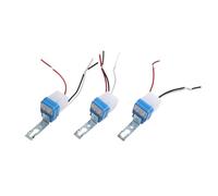 Tidevib for Auto On Off Photocell Light Switch, 3-Pack AC 110V 10A 2200W Adjustable Light Sensor for Outdoor and Street Lighting