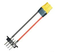 Tidevib For hailong Battery Cable Adapter 4pin/5pin to For XT60H Connector, 30CM for Various Applications (4pin male+XT60)