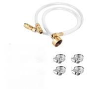 Tidevib for Marine Steering Bleeding Kit Seastar Systems Brass Fittings Leak-Proof Threaded Connection Visual Monitoring Hose
