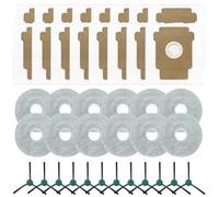 Tidevib For Roomba Plus 405/505 Vacuum Parts Set with Side Brushes, Mop Cloths and Dust Bags, Replacement Kit for Cleaning in Corners Floors(C)