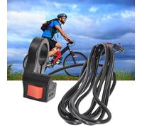 Tidevib Forward Backward Rocker Switch Electric for Bike and Scooter, 3-Position Direction Control Button Reverse and EBS, Fits 22.5mm Handlebars, 1.7m Wire, Black