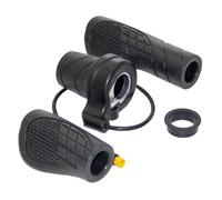 Tidevib Half Turn Throttle for Electric Bicycle, for M8 Waterproof Head, 30-32cm Line Length, Black Plastic Handlebar Replacement for E-Bike