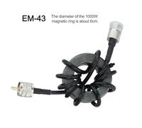 Tidevib HF Shortwave Choke Coil for Ring 18-30MHz, 1 Current Balun for Common Mode Noise Suppression, EM-25/EM-43 Ferrite for Ring with for M Male to Female Connector