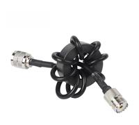 Tidevib HF Shortwave Choke Coil for Ring 18-30MHz, 1 Current Balun for Common Mode Noise Suppression, EM-25/EM-43 Ferrite for Ring with for M Male to Female Connector