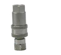 Tidevib ISO A Hydraulic Quick Coupling Connector with NPT Thread (1/4", 3/8", 1/2", 3/4"), Quick Release Fitting for Tractors and Excavators