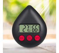Tidevib LCD Digital Indoor Humidity Meter with Temperature Display, Water Drop Hygrometer for Home with Reset Function and Max/Min Records