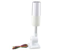 Tidevib LED Siren Alarm Light with Buzzer 24V, Foldable Signal Lamp Indicator Tower, for Red/Green/Yellow Flashing Modes, Industrial Vehicles and Construction Sites