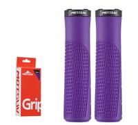 Tidevib Locking Straight For Bicycle Handlebar Grips, 130mm Length, 22.2mm Inner Diameter, TPR+PP Core with Aluminum Alloy Lock Ring, Non-Slip Ergonomic Design for Comfort and Shock Absorption