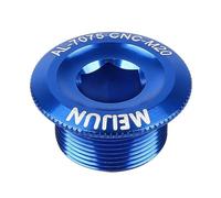 Tidevib M20 Crankarm Fixing Bolt Cover for Shimano XT/XTR/SLX, FSA FC-4500/FC-5600 - Aluminum Alloy 7075 CNC Cap with 10mm Wrench Socket, 20mm Diameter