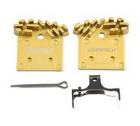 Tidevib Metal Disc Brake Pads for Shimano BR-R9170/R8070/R7070/RS505, M615/SLX/XT M985/8000/666, M640/M8020, DO3S/NO3A/NO4C/BR-M9120 - Gold