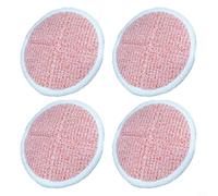 Tidevib Mop Pads For Bissell For Spinwave Hard Floor Cleaners, Heavy Duty Scrub Orange Microfiber Pads, Compatible With Models 2124 2039A 2307 23157 20391 20399, Machine Washable(4PCS)