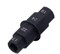 Tidevib Motorcycle Front and Rear Wheel Axle Hex Spindle Driver Removal Tool, 17/19/22/24mm, for Honda CBR600RR/CB1000RR, Suzuki GSXR1000, Yamaha R1/R6