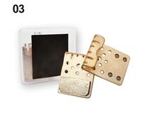 Tidevib Mountain Bike Disc Brake Pads with Cooling Sintered Copper Fiber for Enhanced Stopping Power and Heat Dissipation on Rugged Terrain, Gold Pair
