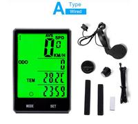 Tidevib Multifunction Bicycle Computer with 2.8 Inch Large Screen, Wired and Wireless Cycling Speedometer Odometer, IPX6 Waterproof Design for Accurate Ride Data