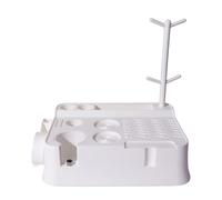 Tidevib Multifunctional Espresso Knock Box and Tamper Station with ABS Construction for Coffee Tool Organization, 30x24x10cm