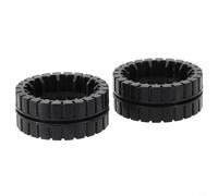 Tidevib Non-Slip Replacement Wheel Tires For M6 Robot Vacuum Series 6110 6012 6112 6113 Rubber Tire Parts Black(2 PACK)