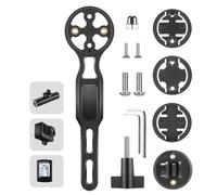 Tidevib PA Bike Computer Bracket for Edge 20/25/200/500/510/520/800/810/820/1000/1030, Bryton Rider 10/310/330/530/410, Cateye - Handlebar Mount with Light Base