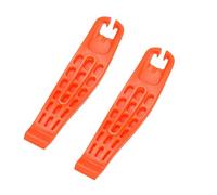 Tidevib Pedro's Bicycle Tire Levers Set - Nylon Fiber with Spoke Hooks for Simple Tube Replacement, 2-Pack - Orange