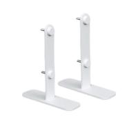 Tidevib Pegboard Bracket Clip Mounting Tool Set, 2pcs Metal Retainer Clips for Pegboard Installation, Upright or Splint Type, White/Black, 185x55mm/135x115mm