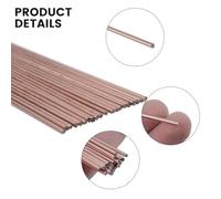 Tidevib Phosphor Bronze Brazing Rods, 2mm Diameter x 50cm Length, 20-Pack for Welding Copper Pipes, Air Conditioners and Refrigerators