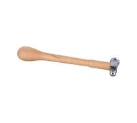 Tidevib Planishing Hammer with Wooden Handle for Jewelry Making, Gold and Silversmith Work, Round Head for Carving and Engraving