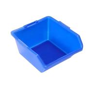 Tidevib Plastic Storage Parts Box with Shelf and Screw Sorting Compartments for Workshop Tool Organization, Blue