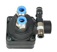 Tidevib Pneumatic Rotary Control Valve for Tire Changer Machines, Quick Exhaust and Inflation Valve, 1-Piece Black Plastic Replacement Part