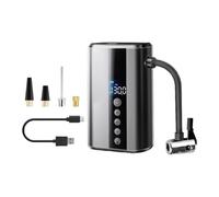 Tidevib Portable Electric Tire Inflator 130 PSI with LCD Screen, 2000mAh Battery, Type-C Charging, LED Light for Bike, Car, Motorcycle