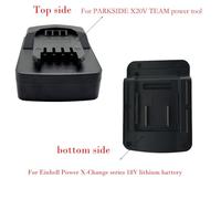 Tidevib Power Tool Battery Adapter, Converts Power X-Change 18V to for Parkside X20V Team, for Lithium-Ion Tools, Black