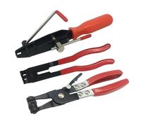Tidevib Professional Heavy Duty CV Boot Clamp Pliers Tool Set, 3-Pack with Ear Type Crimper and Cutter for Car Banding and Hose Clamps